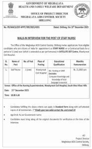 Meghalaya-AIDSCS-Recruitment-2023-Staff-Nurse-Vacancy